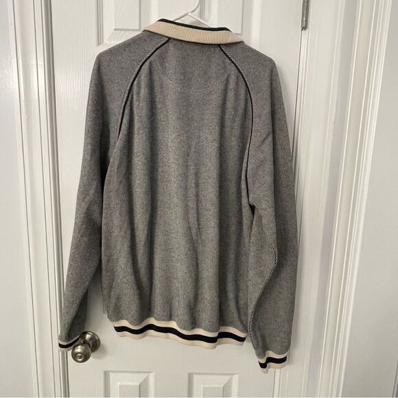 Norm Thompson Quarter Zip Crewneck Sweater L – Retro Knit, Y2K Style - Picture 10 of 10